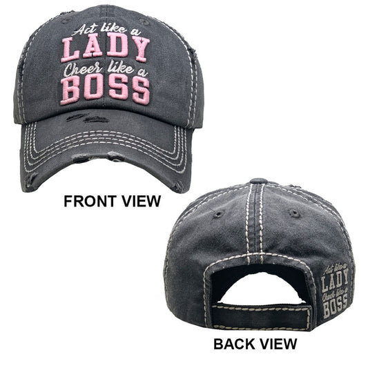 Lady Boss Denim Cap - iBESTEST.com