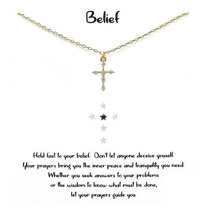 Belief Cross Necklace (New) - iBESTEST.com