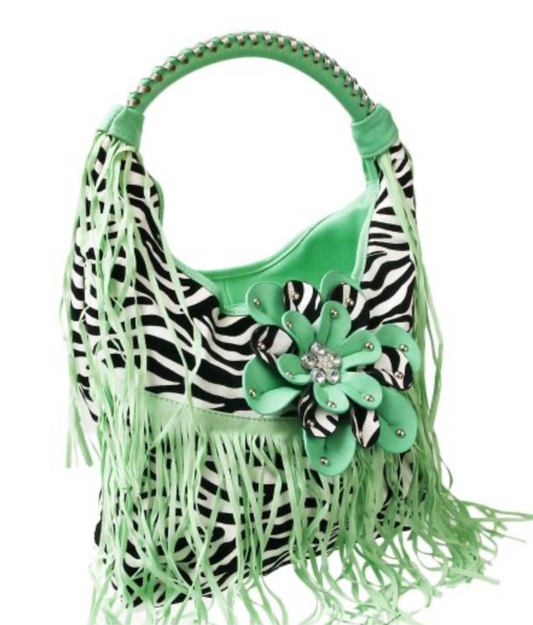 Zebra Fringe Bag - iBESTEST.com