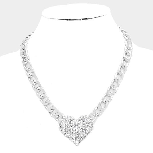 Heart Chunky Necklace - iBESTEST.com