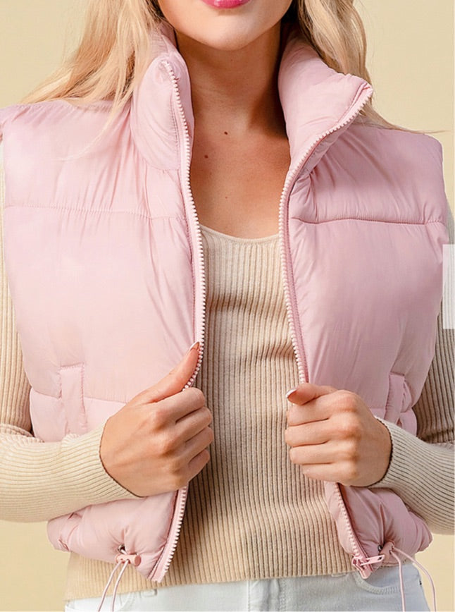 Pink Puffer Vest (New)