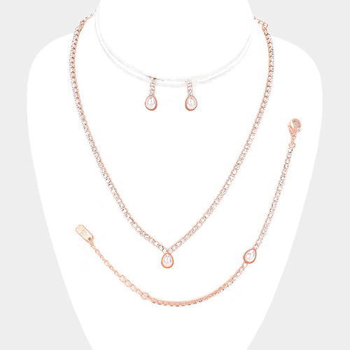 Accent Teardrop Pearl Set - iBESTEST.com