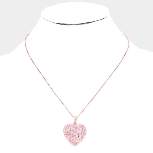 Sparkle Heart Necklace - iBESTEST.com