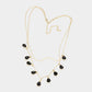 TEARDROP PENDANT LAYERED NECKLACE