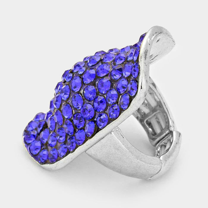 Stretchy Pave Ring - iBESTEST.com