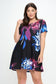 Plus Floral Flare Dress