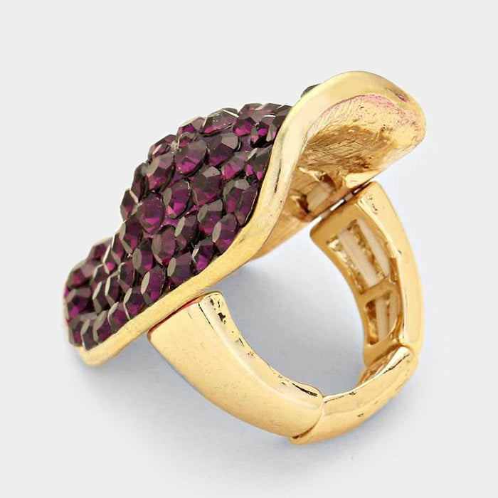 Stretchy Pave Ring - iBESTEST.com