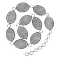 Crystal Oval Link Belt