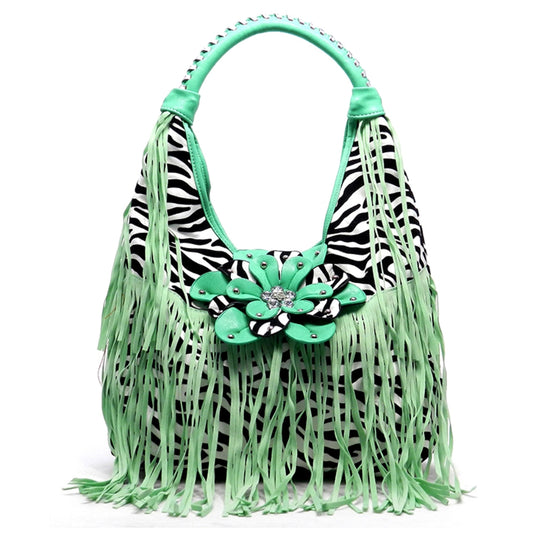 Zebra Fringe Bag - iBESTEST.com