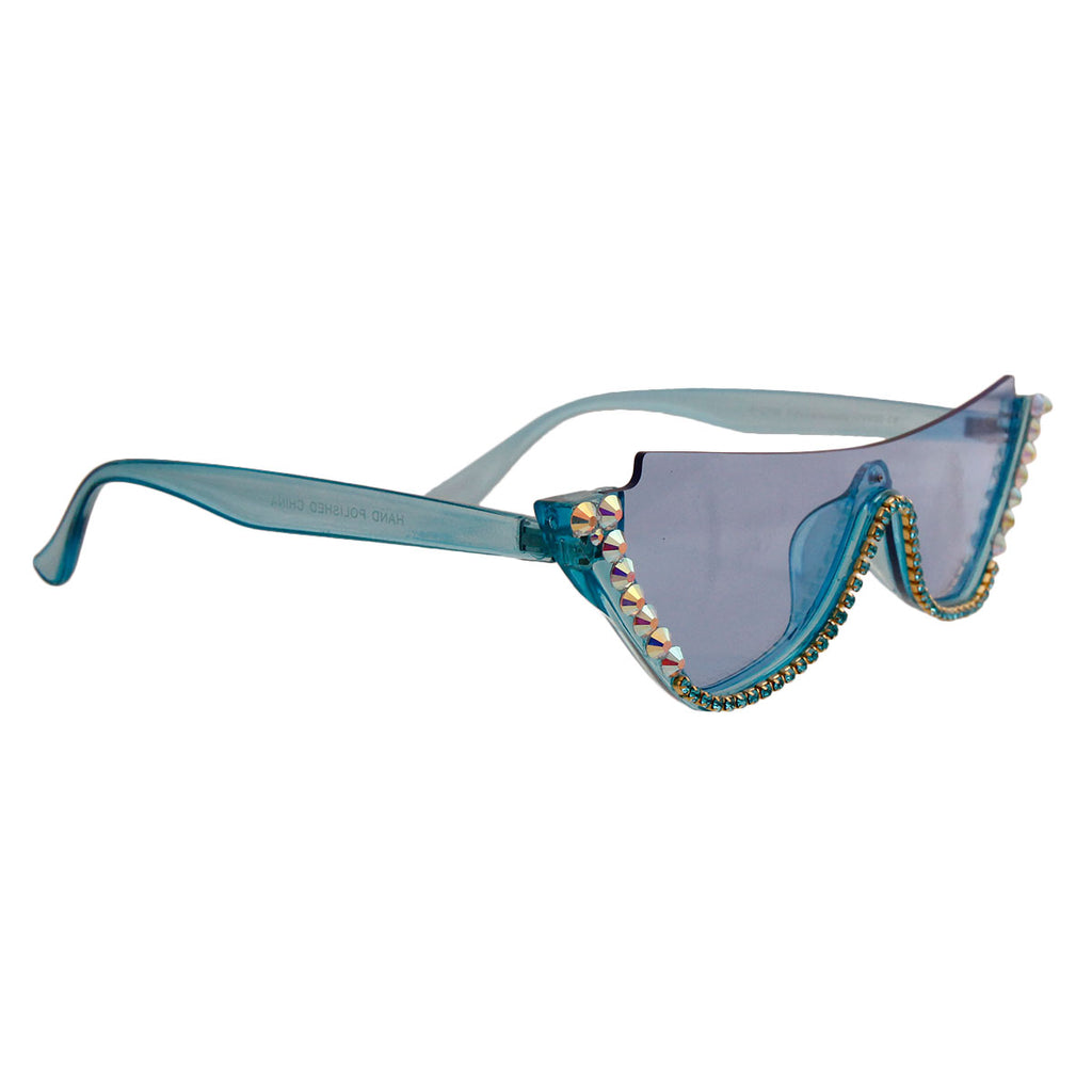 Retro Crystal Cat Eye Sunglasses - iBESTEST.com