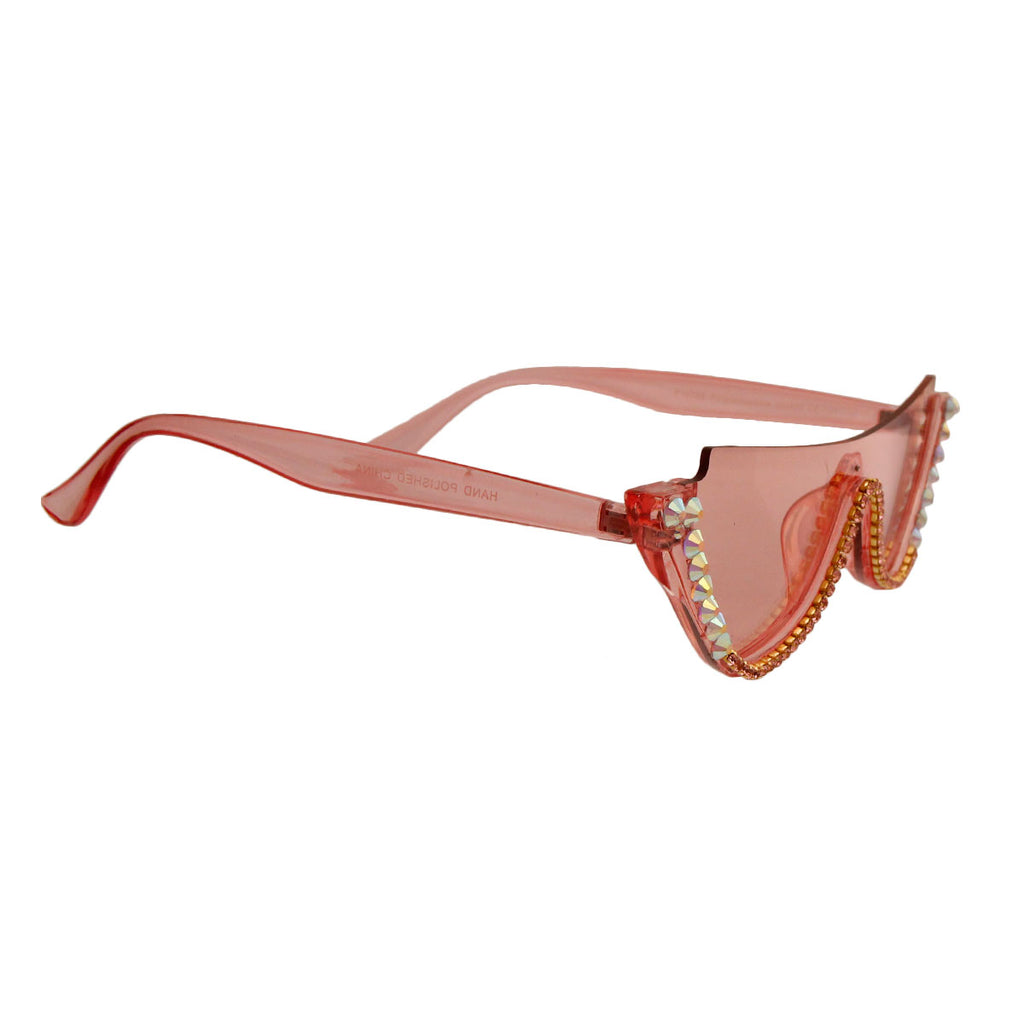 Retro Crystal Cat Eye Sunglasses - iBESTEST.com