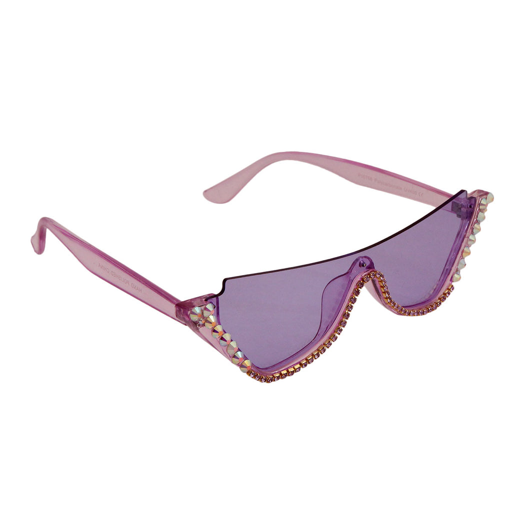Retro Crystal Cat Eye Sunglasses - iBESTEST.com