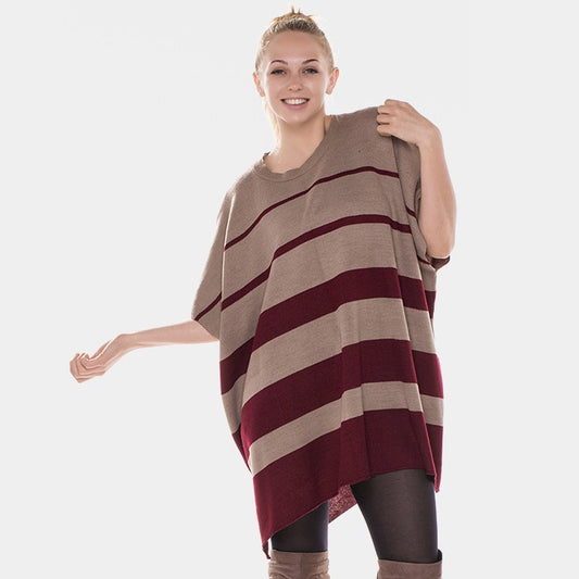 Striped PONCHO (New) - iBESTEST.com