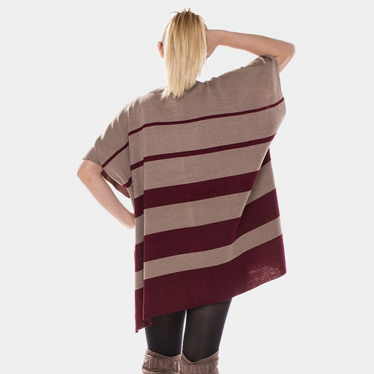 Striped PONCHO (New) - iBESTEST.com