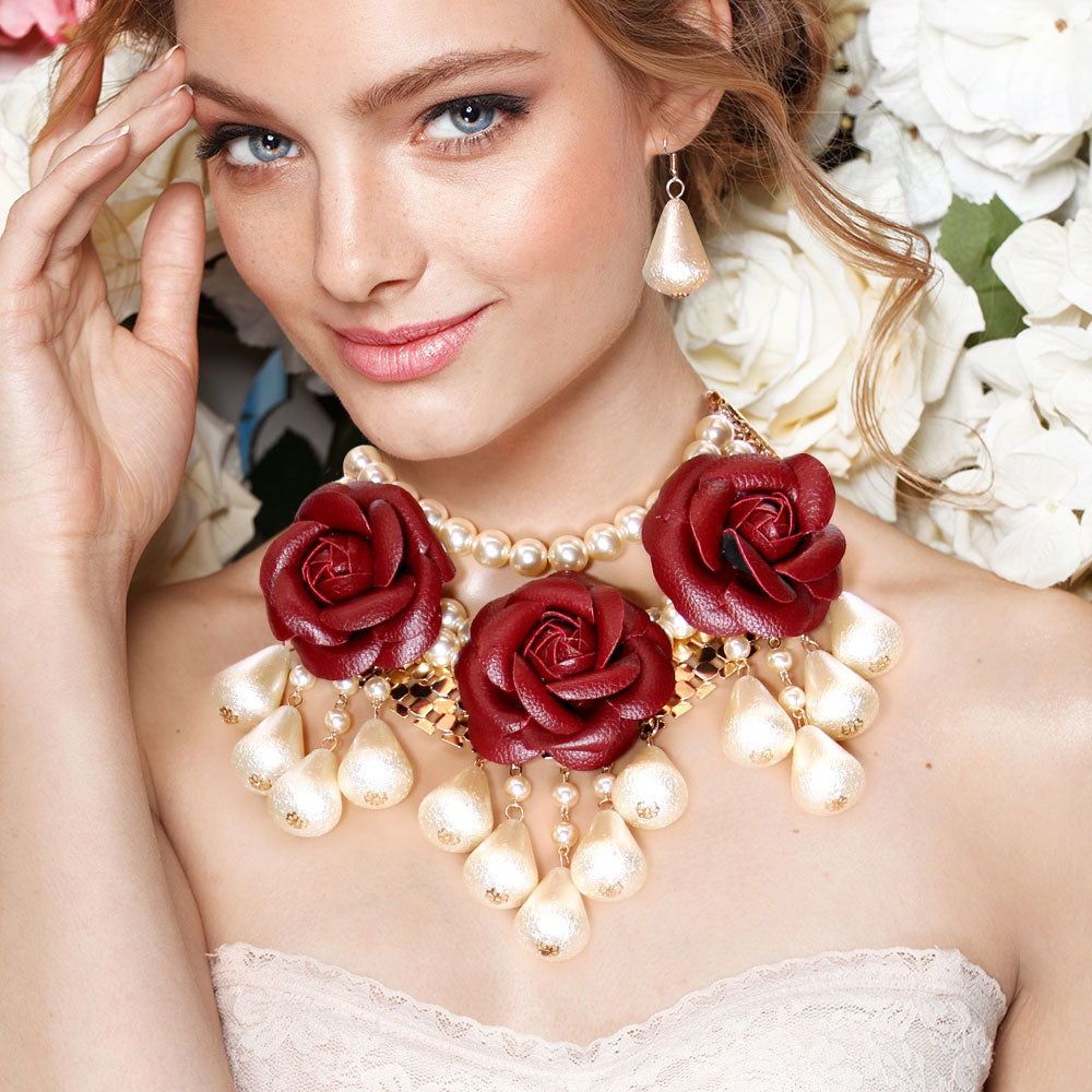 Roses & Pearls NECKLACE (New) - iBESTEST.com