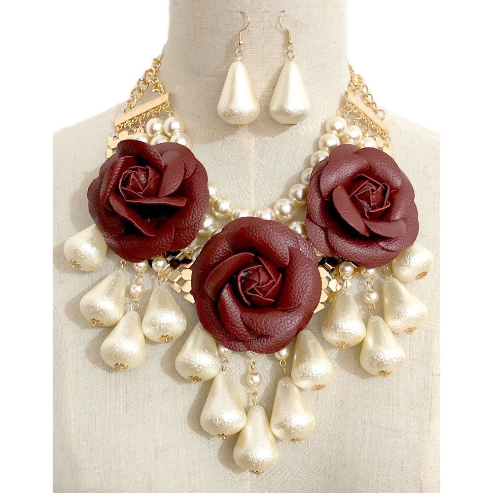 Roses & Pearls NECKLACE (New) - iBESTEST.com