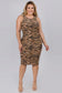 Curvy Tiger Print Dress - iBESTEST.com